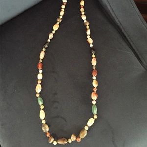 New Semi-Precious Stones Necklace -jade, agate etc